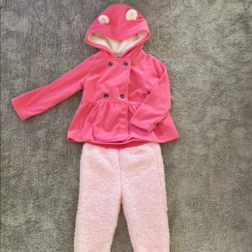 The North Face fuzzy baby pants